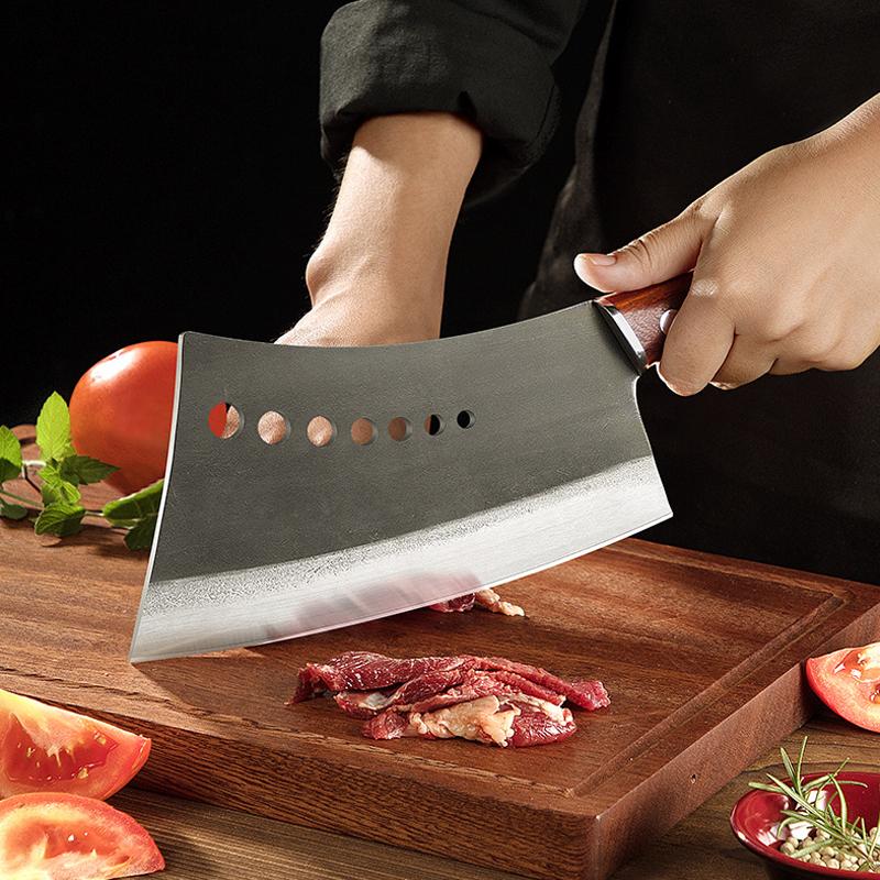 Forged Kitchen Chef Knife Set High Carbon Steel Meat Vegetables Slicing Knives Professional Butcher Chop Bone Cleaver Knife