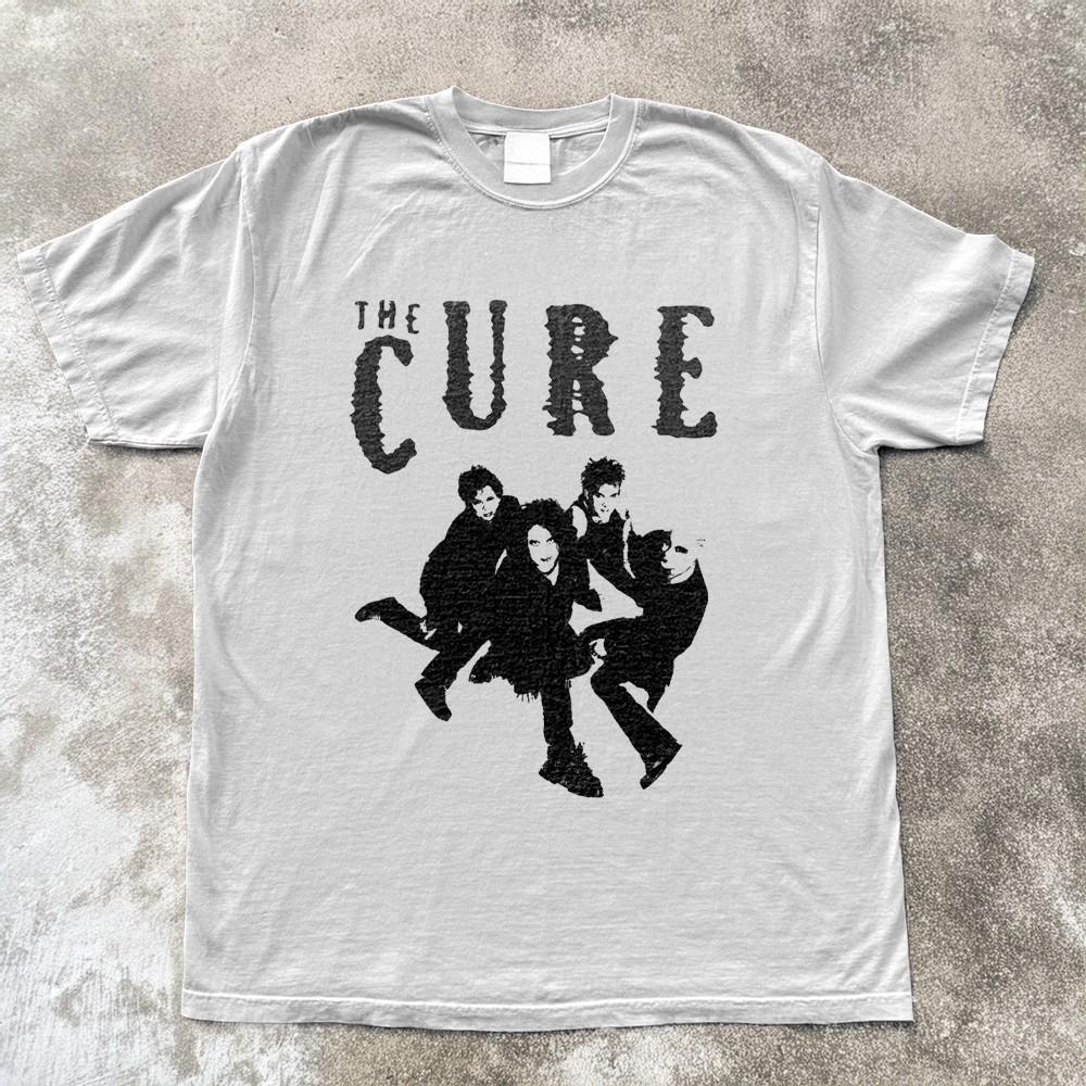 NEW The Cure Band Logo Unisex White Cotton TShirt Size S5X Unisex T-Shirt L