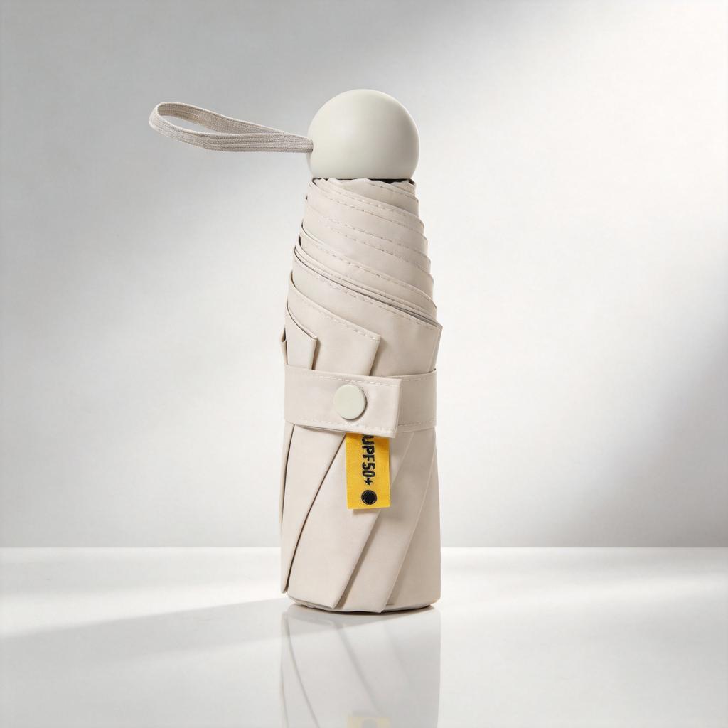 50% Umbrella Sun Umbrella Women's Sunscreen UV Parasol Pocket Umbrella Vinyl Umbrella Ultra Light Capsule Umbrella