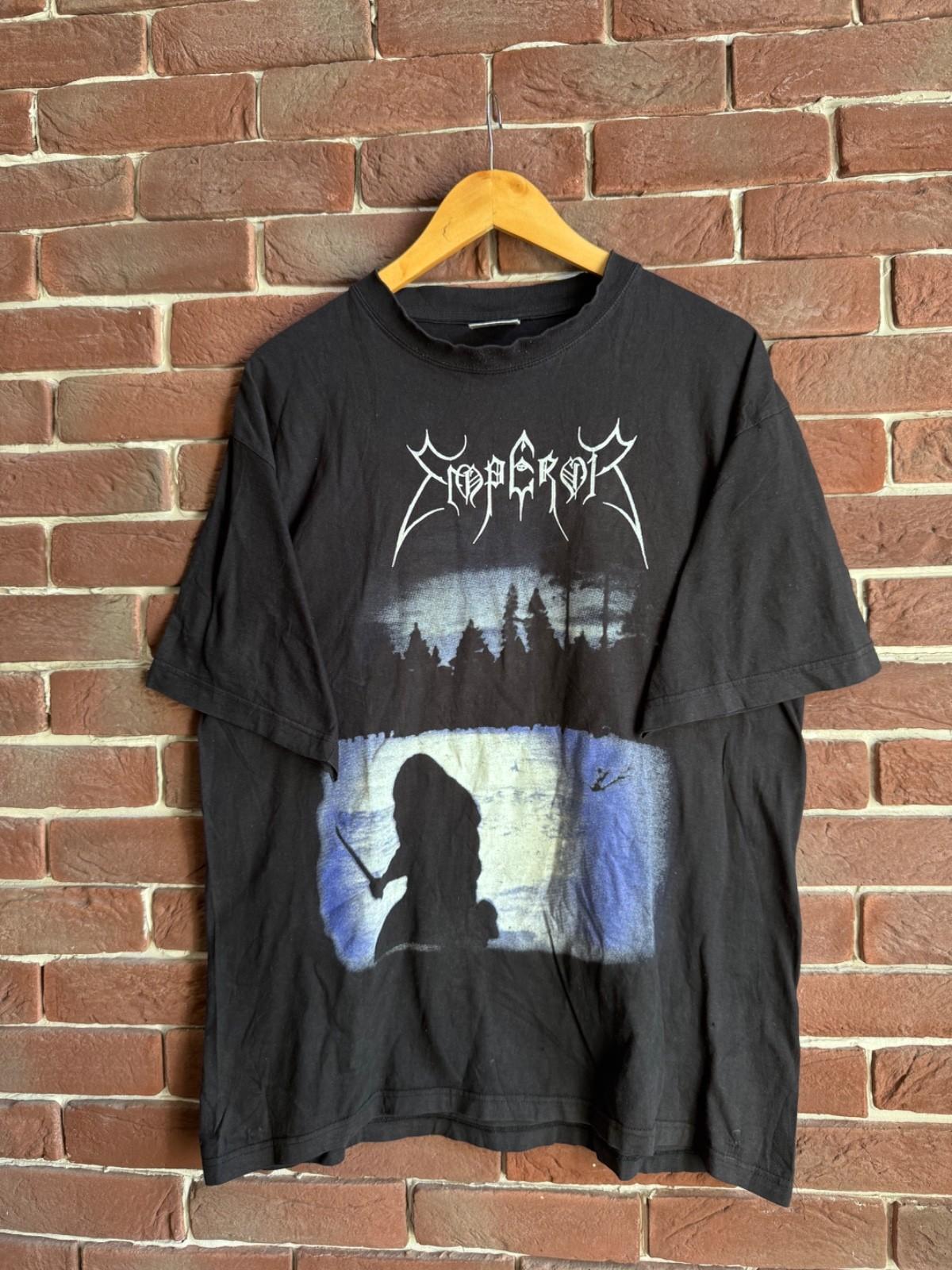 Emperor Vintage 90s Black Metal Band Tee 1997 Reverence EP Rare xl black Unisex T-Shirt M