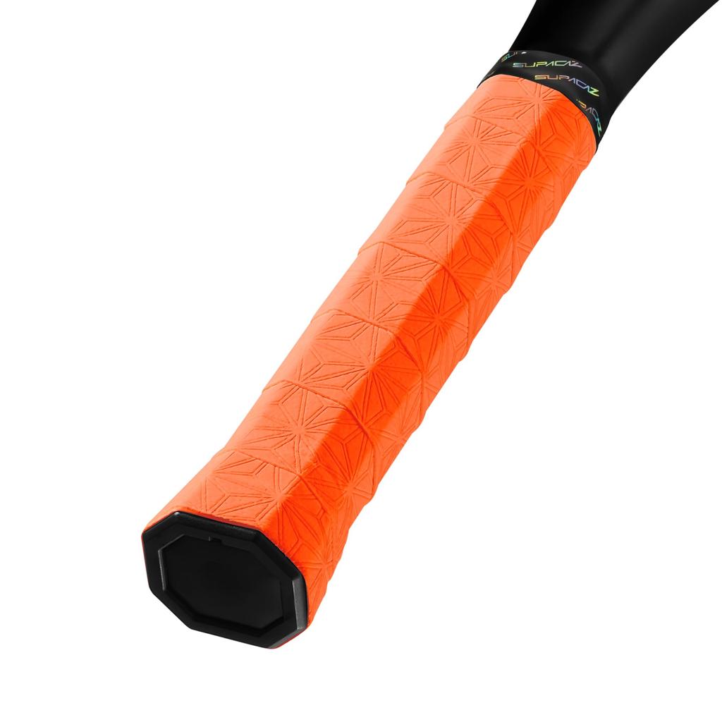 Supacaz SupaSuave Tennis Overgrip Neon Orange 3 Pack - -