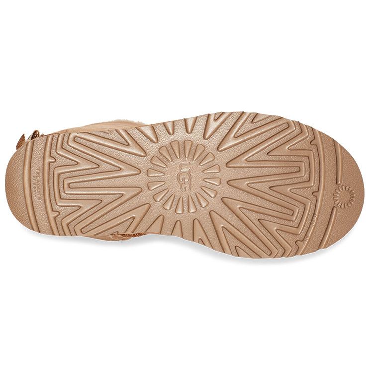 UGG Bailey Suede Warm Non-Slip Comfort Mid-Calf Snow Boots With Bow Women boots Brown 1120884-CHE