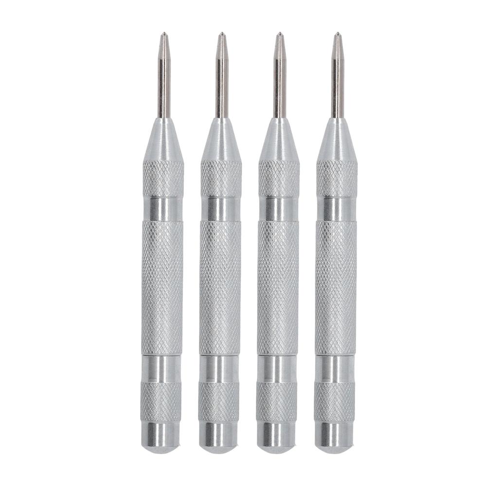 4Pcs Center Punch Automatic High Speed Steel 5in Tool Set Kit for Installation Maintenance