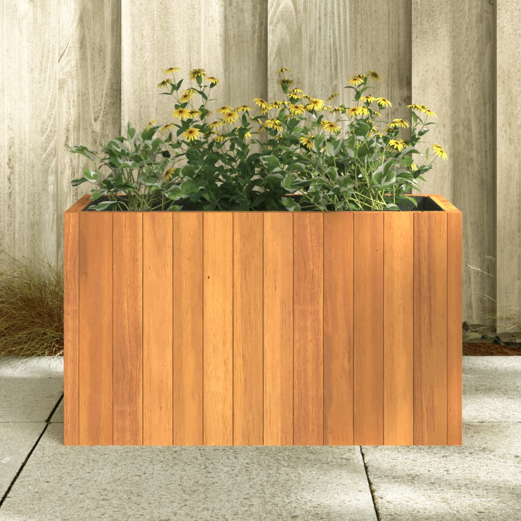 Plant Pot 59 x 27.5 x 35 cm Solid Acacia Wood