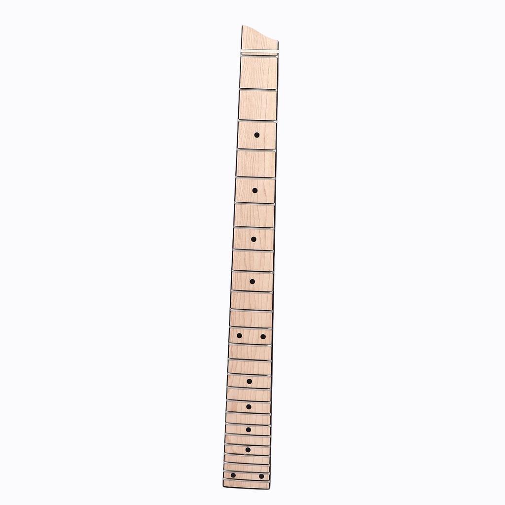 Headless 25 Fret Fingerboard Headless Maple Wood Electric Guitar Neck for 6 Strings Guitar