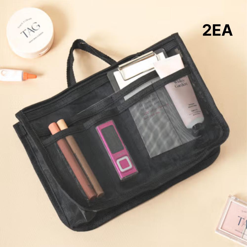 

Черная сетчатая внутренняя сумка-тоут 2 шт.