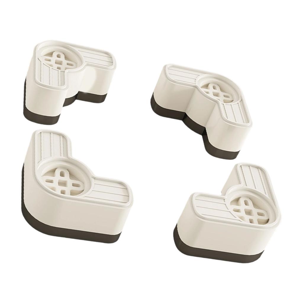 4Pieces Nonslip Plastic Pads for Washers and Appliances to Minimizing Vibration and Protect Surfaces from Damage