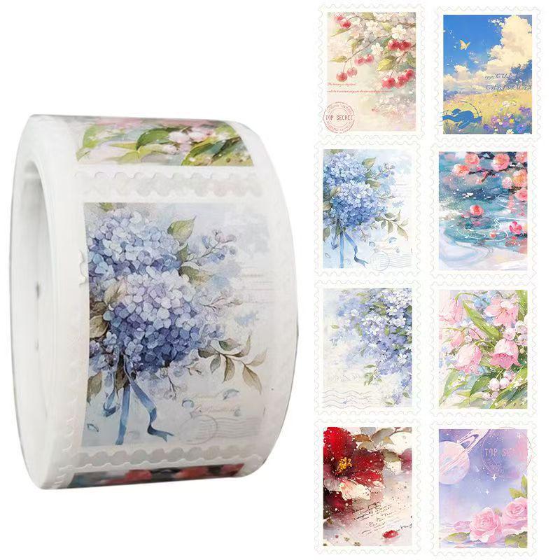 200 Oil Painting Mountain & Sea Landscape INS Style Aesthetic Stickers - Decorative Notebook & Journal Set