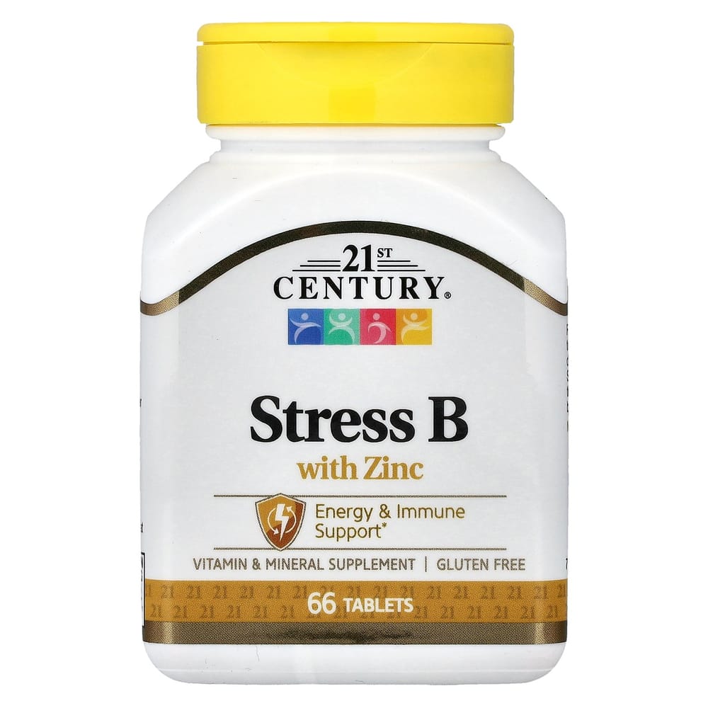 21st Century Sentry Stress B with Zinc, 66 Tablets