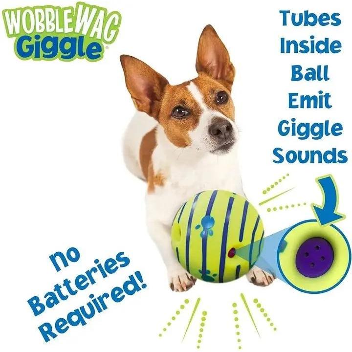 Funny Interactive Giggle Ball for Dog IQ Training Pet Toy Stimulating Play Mental Stimulation and Exerci
