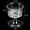 Pabei Disposable Plastic Stemmed Dessert Cups, 100ml