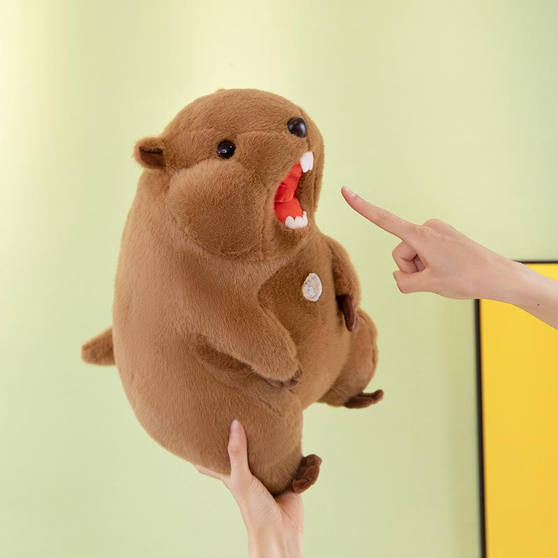 The new creativity can make a sound, the groundhog doll plush doll can make a sound, the Internet celebrity mouse plush toy pendant