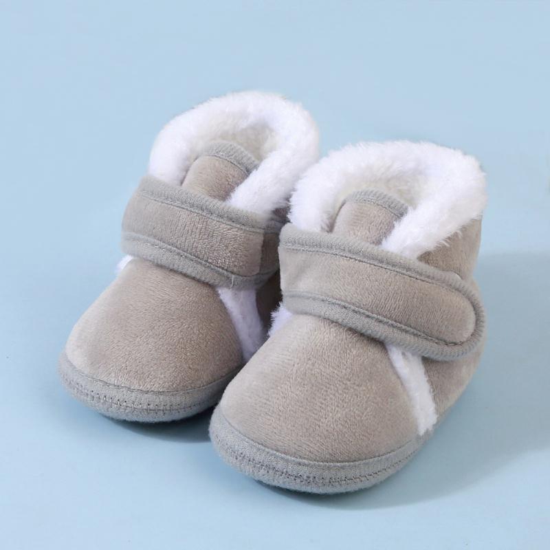 Baby Cotton Shoes Winter Warm Infant Shoes Soft Soled Plush Baby Shoes