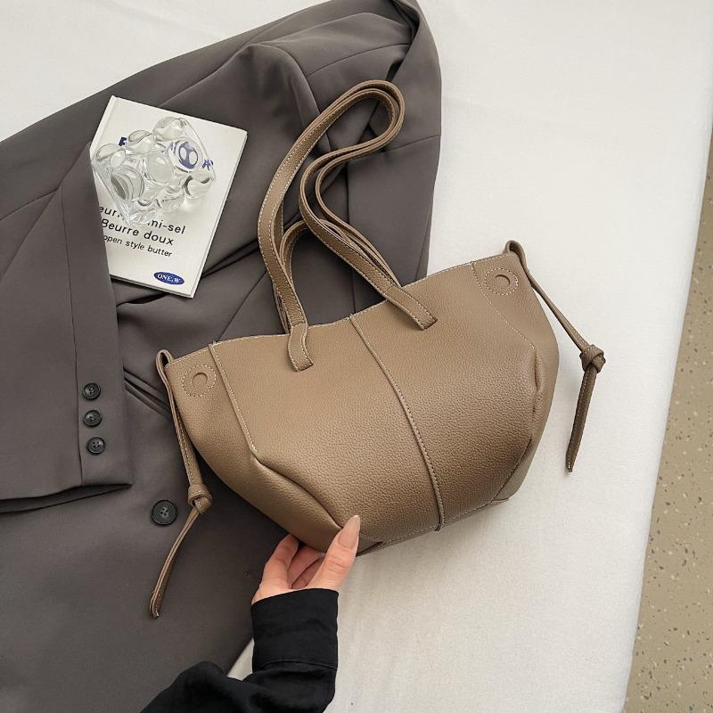 Soft-faced Pu Wing Bag, New One-shoulder Underarm Bag, Portable Large Bag, Women's Large-capacity Tote Women's Bag.