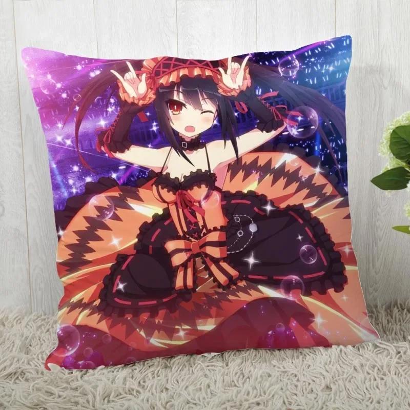 DATE A LIVE Pillow Cover Customize Pillow Case Modern Home Decorative Pillowcase For Living Room 45X45cm A19.12.13