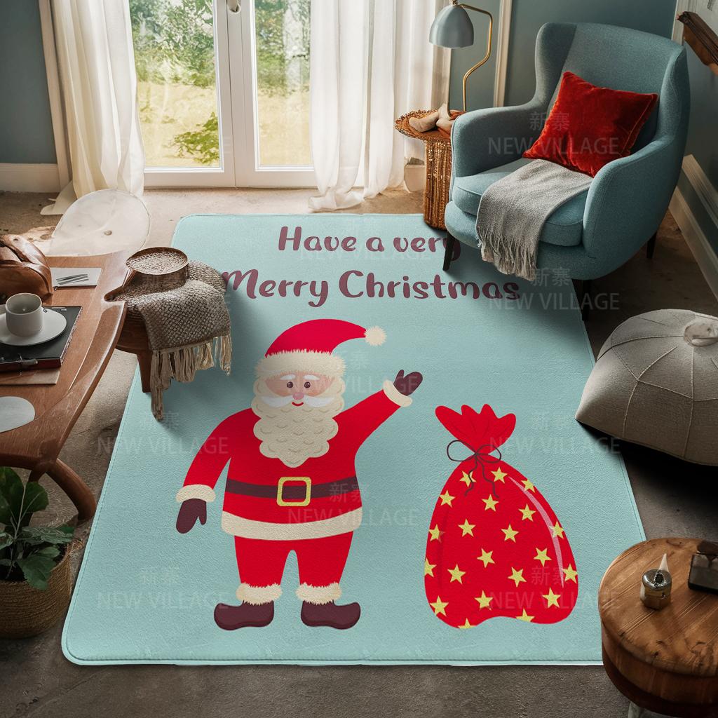 Koberec ke vchodu do domu Rohožka ke dveřím do domu Obývací pokoj Vana Koupelna Protiskluzové koberce s absorpcí vody vana Veselé Vánoce zima