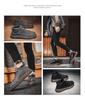 Winter men's shoes new winter sports casual black board shoes formal business non-slip chef leather shoes