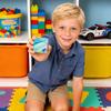 Cubo Fidget Sensoriale Morbido Anti-Stress, Palla Elastica Riempita di Gel per Bambini e Adulti – Rilascio Lento, Palla Morbida Ghiaccio/Zucchero, Sollievo dall'Ansia per Autismo, Regalo