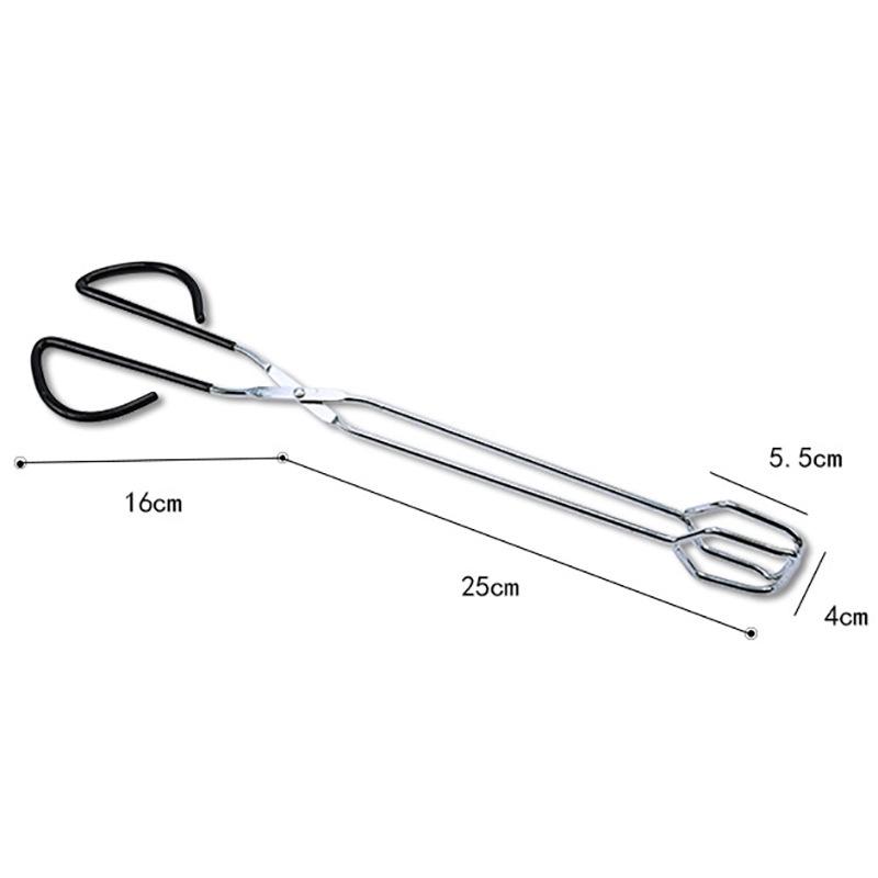 41CM Multi-Purpose Carbon Food Tongs – Bread, BBQ, and Barbecue Clips