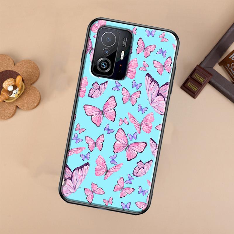 Luxury Butterfly Case For Xiaomi POCO X7 Pro X3 X5 X6 F3 F5 F6 M6 Pro 11T 12T 13T 14T Pro 13 14 Ultra Cover