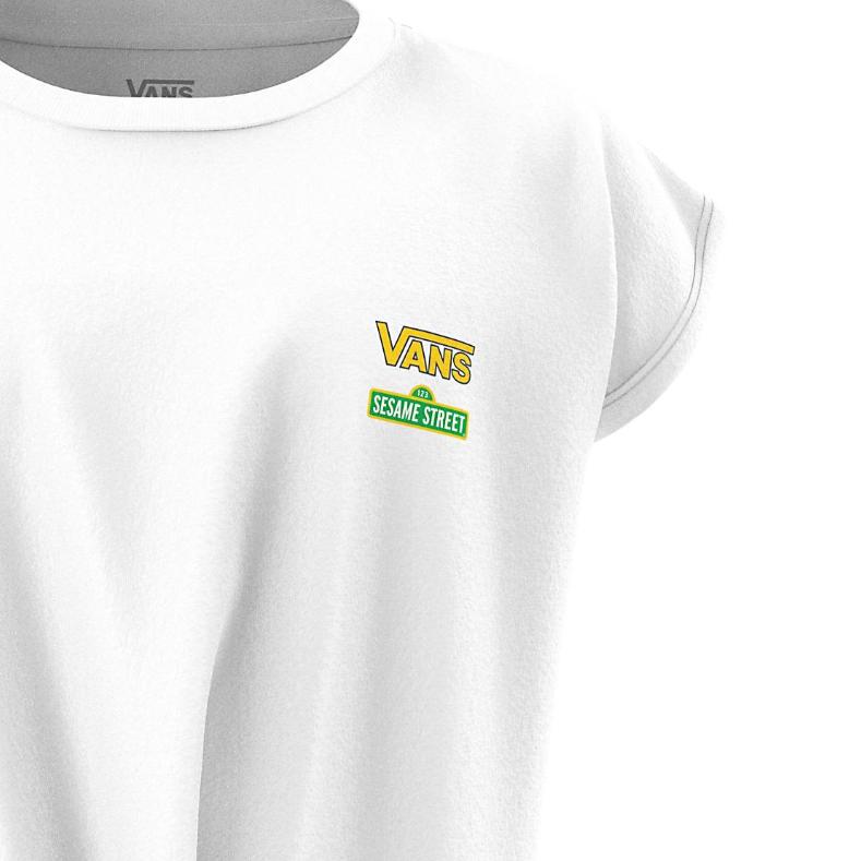 Vans X Sesame Street Graphic Print Crew Neck Short Sleeve T-Shirt Kids Tops VN000A7NWHT