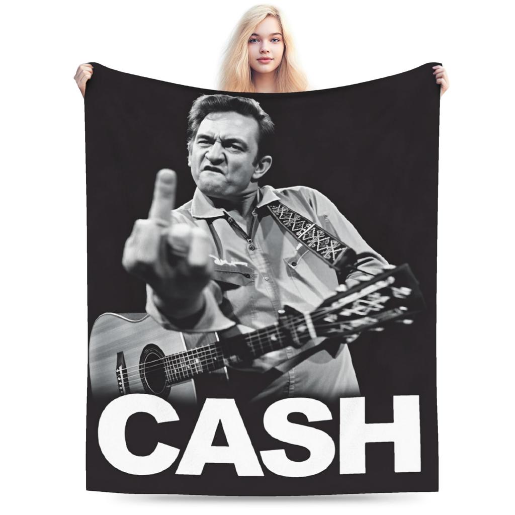 French Singer Johnny Hallyday Rock Star Blanket Quality Warm Soft  Throw Blanket Spring Boy Girl Couch Chair Bedspread