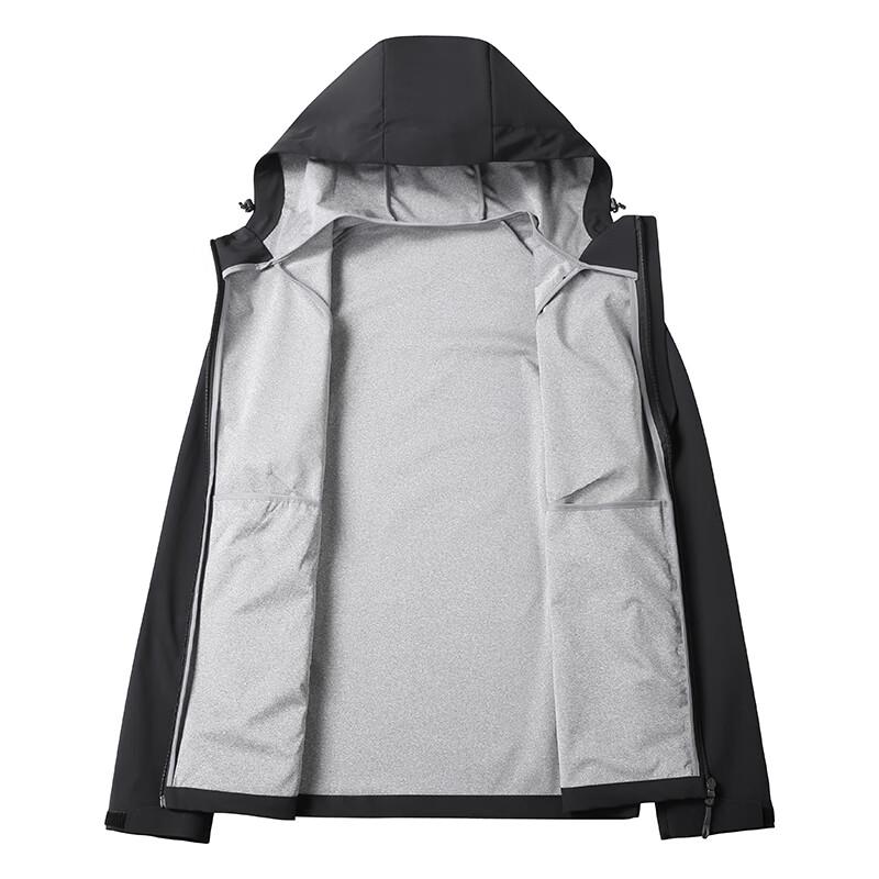 Dibenz Men's Plus Size Hooded Jacket