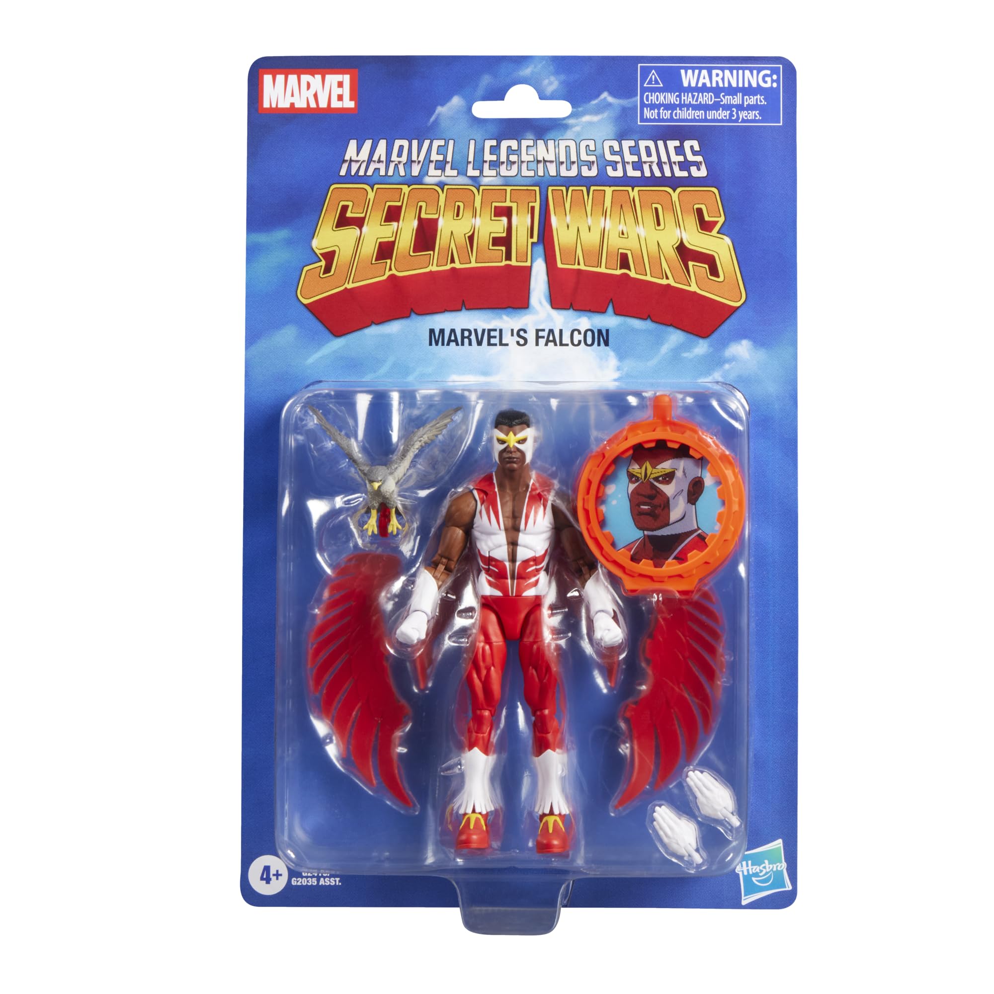 Hasbro Marvel Legends Series Falcon Retro Marvel Comics Secret Wars 6-Inch Action Figure with Shield G2416