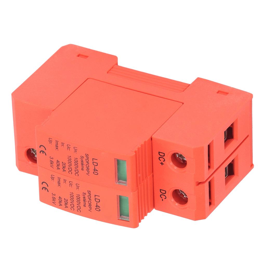 Surge Protective Device 1000V DC 20‑40KA 2P PC Photovoltaic PV Voltage Protection Arrester Protector