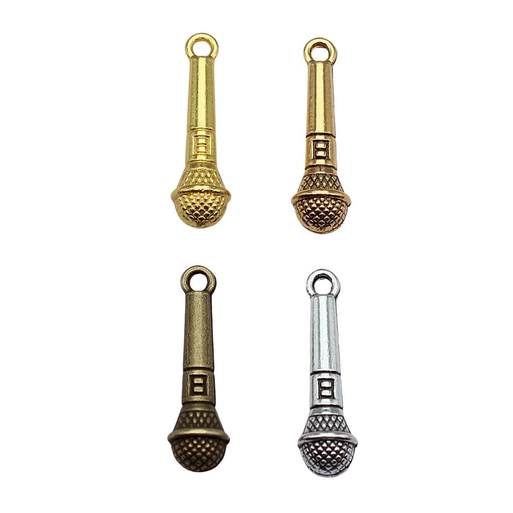 Musical Charms Multi Color Alloy Guitar Pendants For Music Themed Jewelry Making