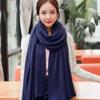 Color Imitation Cashmere Thickened Women Winter Scarves Knitted Shawls Korean Long Shawls Wraps