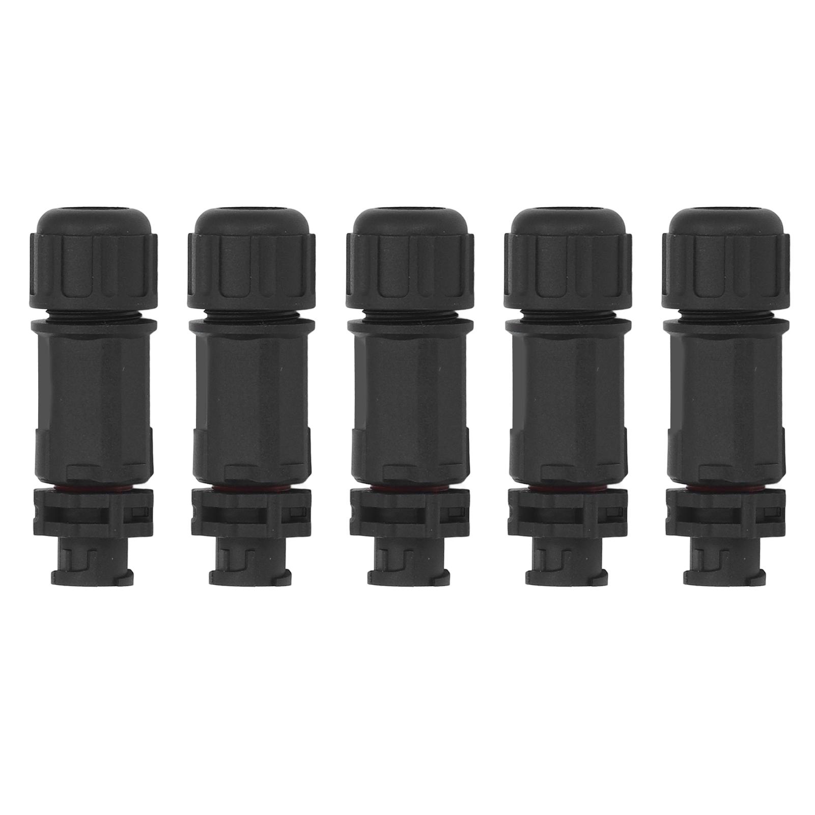 

5PCS Aviation Cable Connectors IP67 Waterproof E7 Buckle 4 Pin 71628UNS Thread Solder Wiring