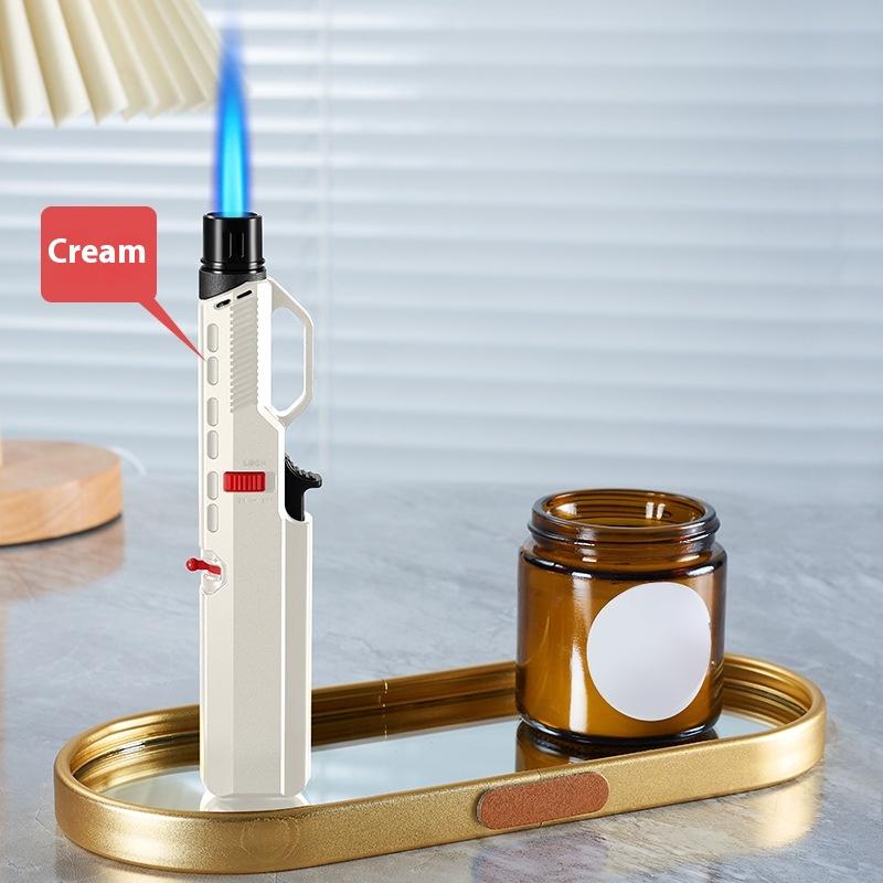 Butangasslighter Oppblåsbar lighter Vindtett fakkellighter, Bærbar kjøkkenlighter, Utendørs campinggrill lite verktøy