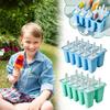 10Holes Sicle Molds Silicone Ice Molds BPA Free Sicle Ice Mold Ice Make Reusable Easy Release M Y0T7