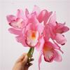 6 Heads Artificial Orchid Bouquets Realistic Design Desktop Ornament Realistic Cymbidium Flowers Photo Props