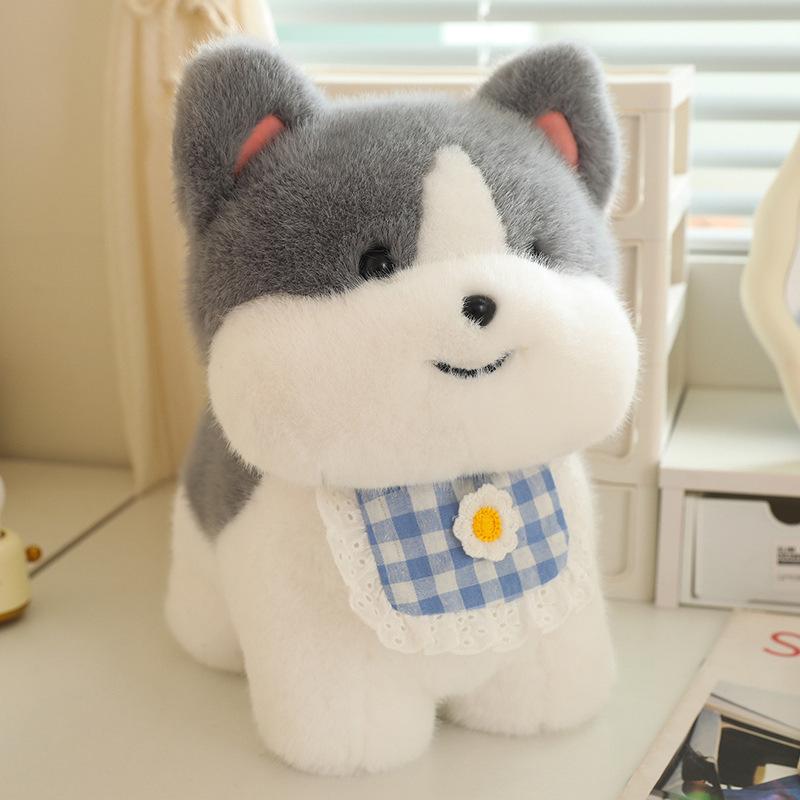 Peluche Cane Husky Cucciolo Carino - Adorabile Regalo Transfrontaliero per Ragazze