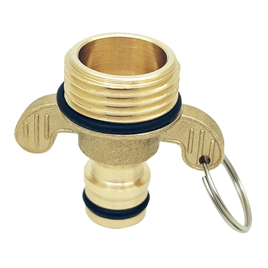 Brass Two Ears/45 Degree Elbow Water Hose Adapter Water Hose Connector Simple Installs for Boats Stress Frees Connection