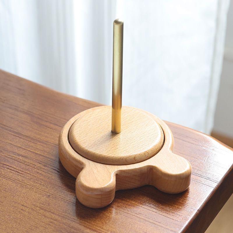 Buche Holz Drehbarer Garn- und Häkelwickler