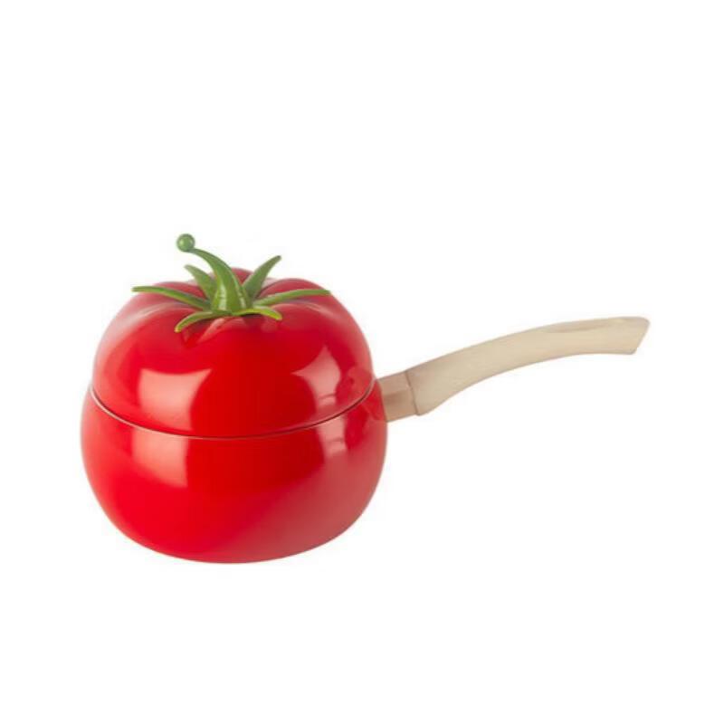 Cute Tomato Design Maifan Stone Saucepan