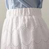 Half-body Skirt Women Lace Hollowed Out Casual High Waist Lace Comfortable Cotton Half Skirt