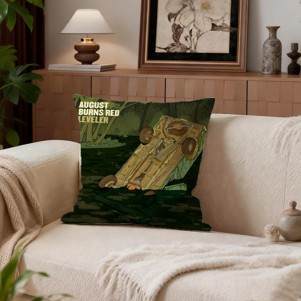 August Burns Red Cushion Cover Cushion Cover Set 4Pcs 50X50 45X45 40X40 Pillowcase Decorative Sofa Home Decor
