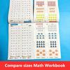 62 Pages Kids Math Workbook, Dot Matrix Tracing Book for Number Comparison, Preschool Learning Activities Book for Kids Age 3-6