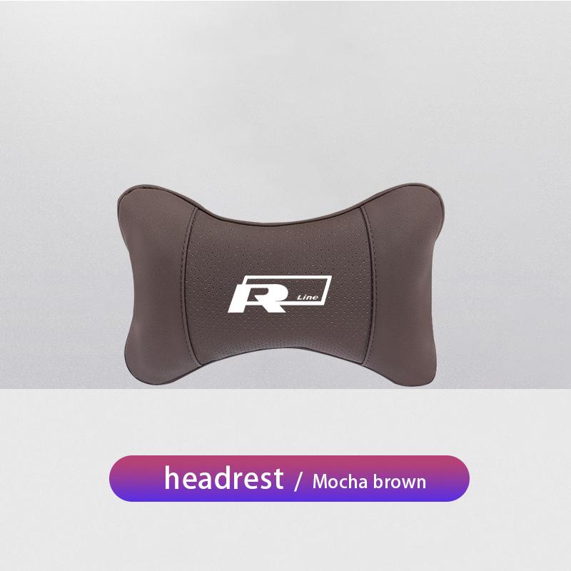 For VOLKSWAGEN VW Car Accessories Seat Headrest Auto Logo Neck Pillow For Volkswagen VW Polo Golf Tiguan Passat Touareg Magotan