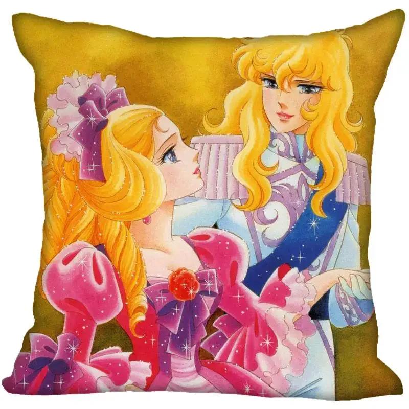 Anime The Rose of Versailles Pillow Cover Bedroom Home Office Decorative Pillowcase Square Zipper Pillow Cases Eco-Friendly 0406