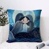 Ireland S-Song Of The Sea Cushion Cover Breathable Linen Pillow Cover Skin-Friendly Home Decor Pillowcase With Hidden Zipper