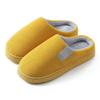 Women's Plush Non-Slip Cotton Slippers for Home Use in Spring, Autumn, and Winter - Thick Sole, Suitable for Couples and Men.