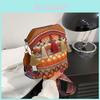 Trendy Bohemian Style Single Shoulder Crossbody Bucket Bag With Colorful Stripes And Fashionable Tassels