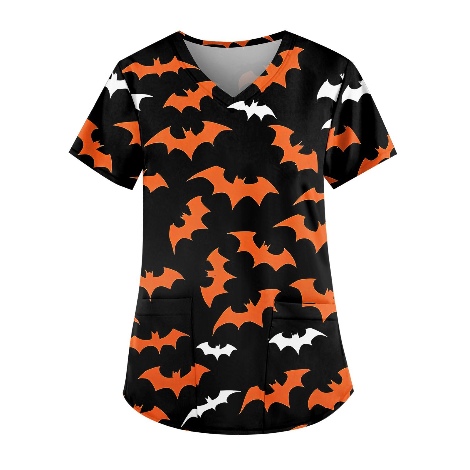 

Женские модные повседневные топы с v-образным вырезом и защитная спецодежда с принтом XXXL чёрный