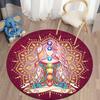 Meditation Themed Home Rugs Round Rugs Living Room Area Rugs Bedroom Floor Mats Home Decor Mode Bedroom Decor Rugs