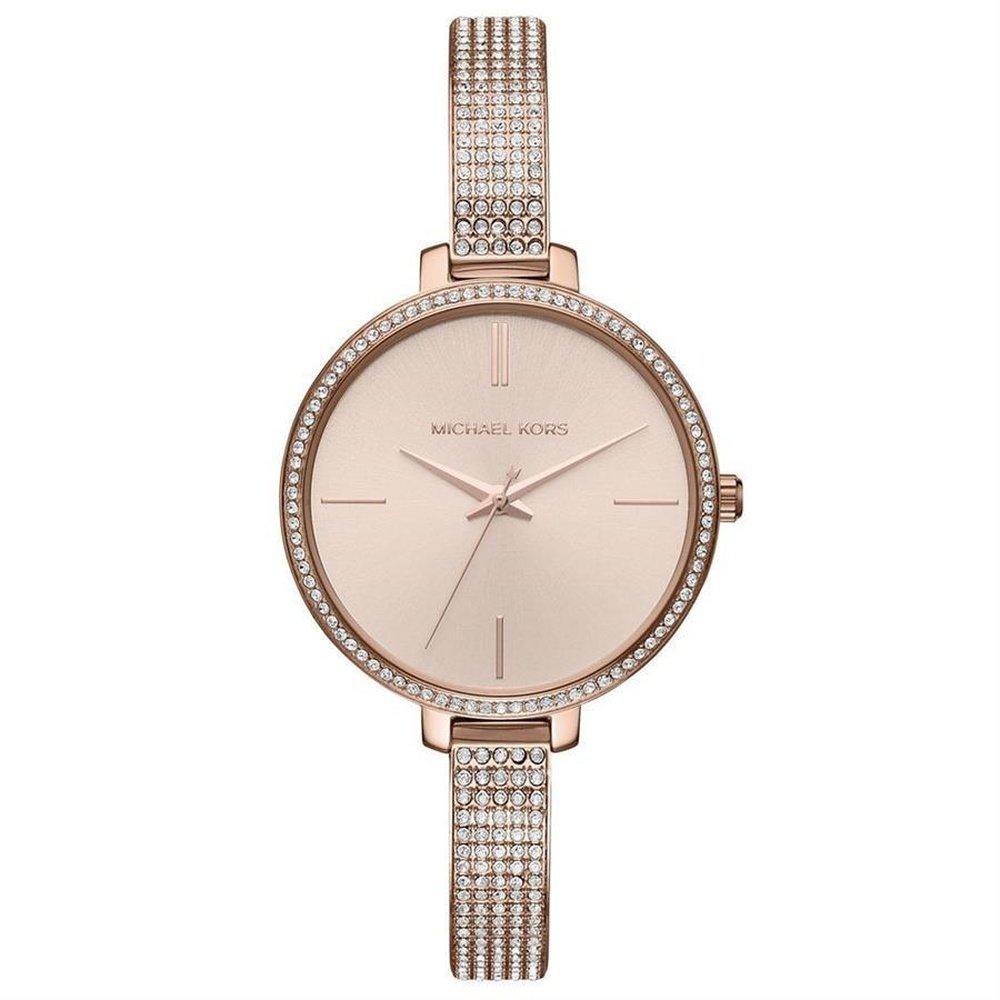 MICHAEL KORS Montre Femme  MK3785 Jaryn Cristal Cadran Or Rose 36mm rose vif